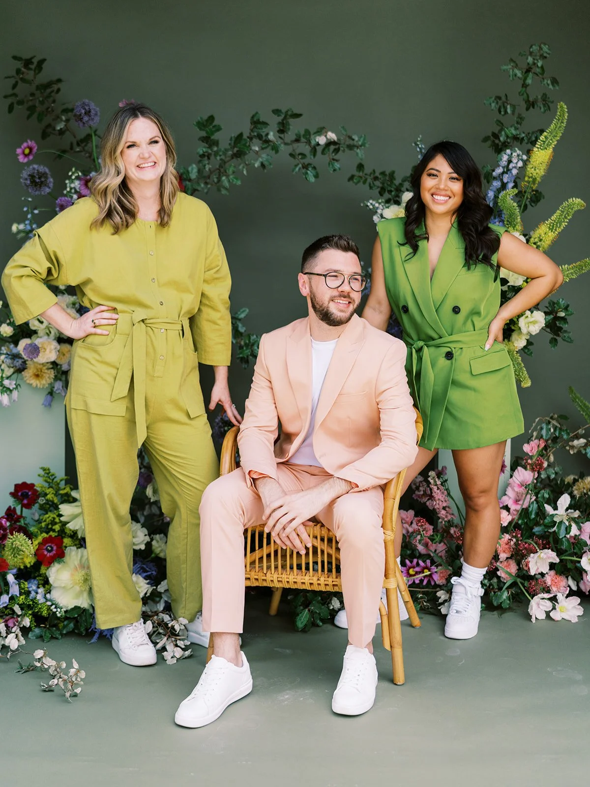 Flwr floral art direction with colorful stems